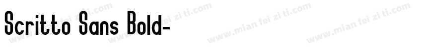 Scritto Sans Bold字体转换